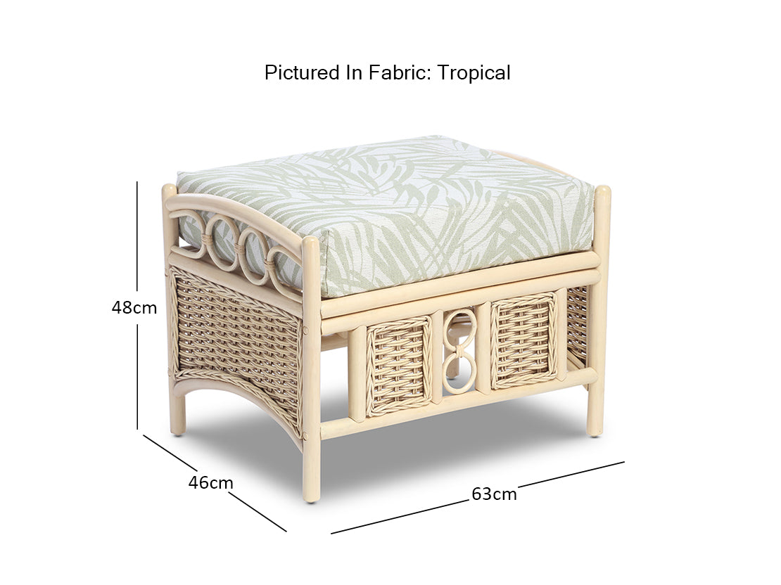 Chelsea Rattan Footstool