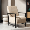 Cheshire Upholstered Chair with Black Rattan Arms