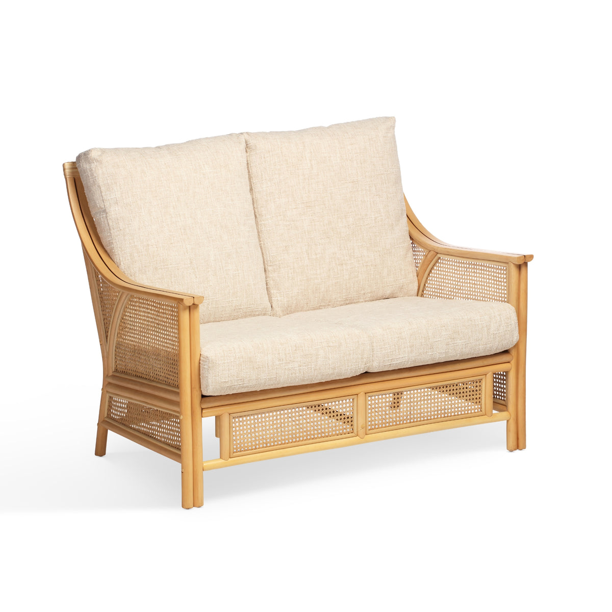 Chester Natural Cane Two-Seater Sofa