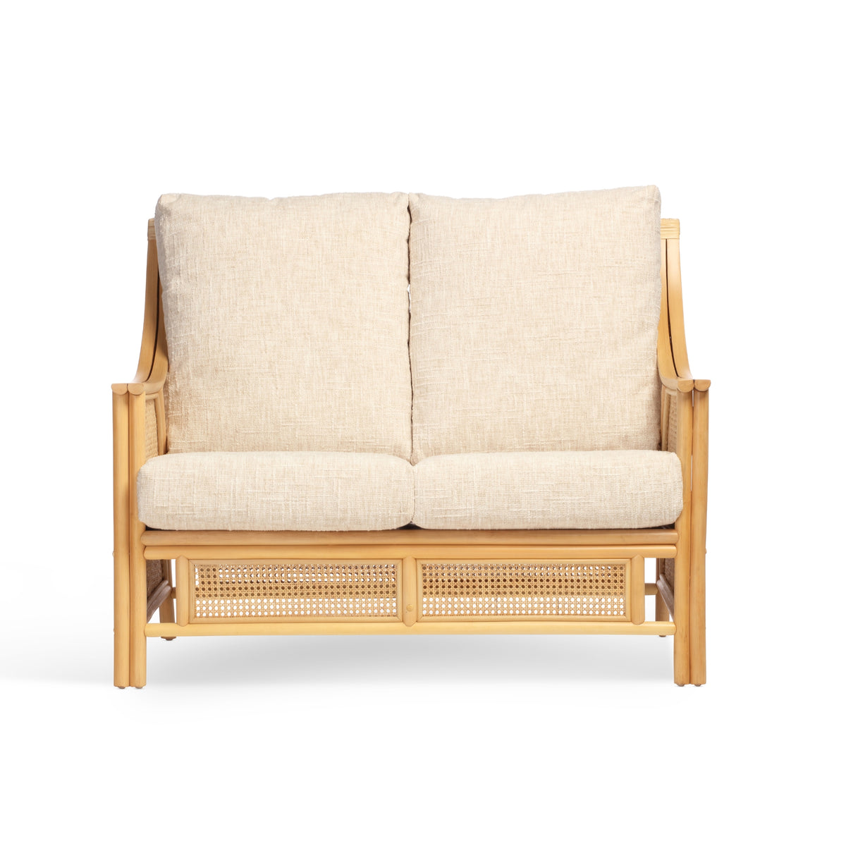 Chester Natural Cane Two-Seater Sofa