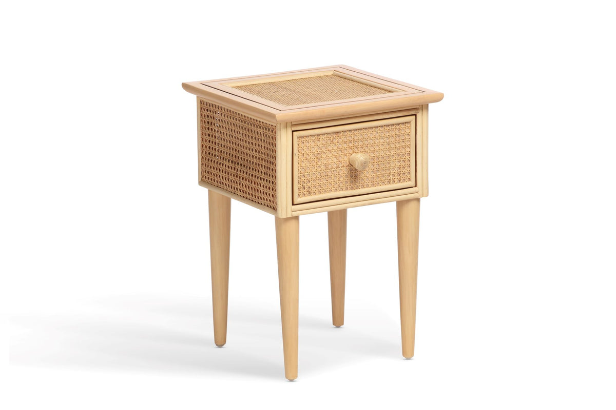 Chester Natural Cane Lamp Table