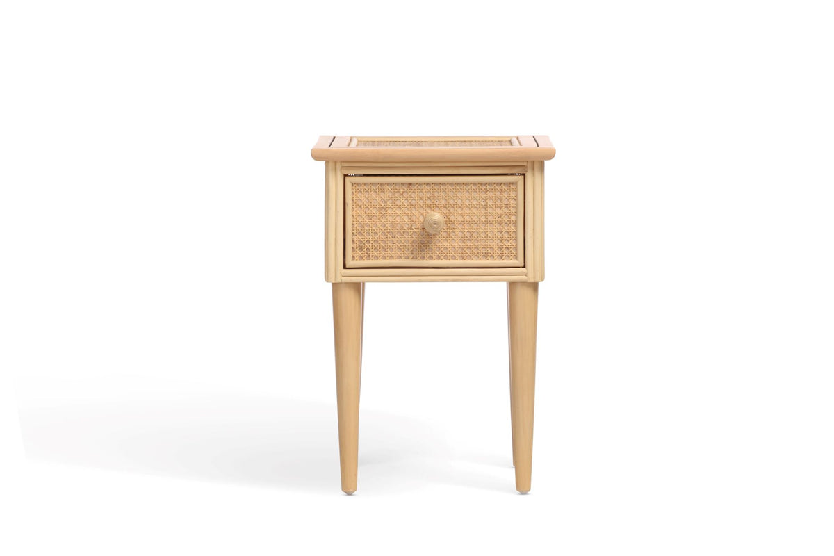 Chester Natural Cane Lamp Table