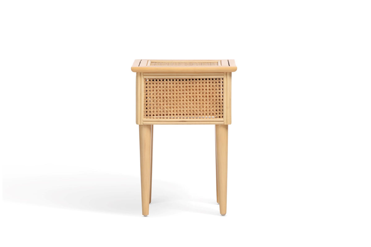 Chester Natural Cane Lamp Table