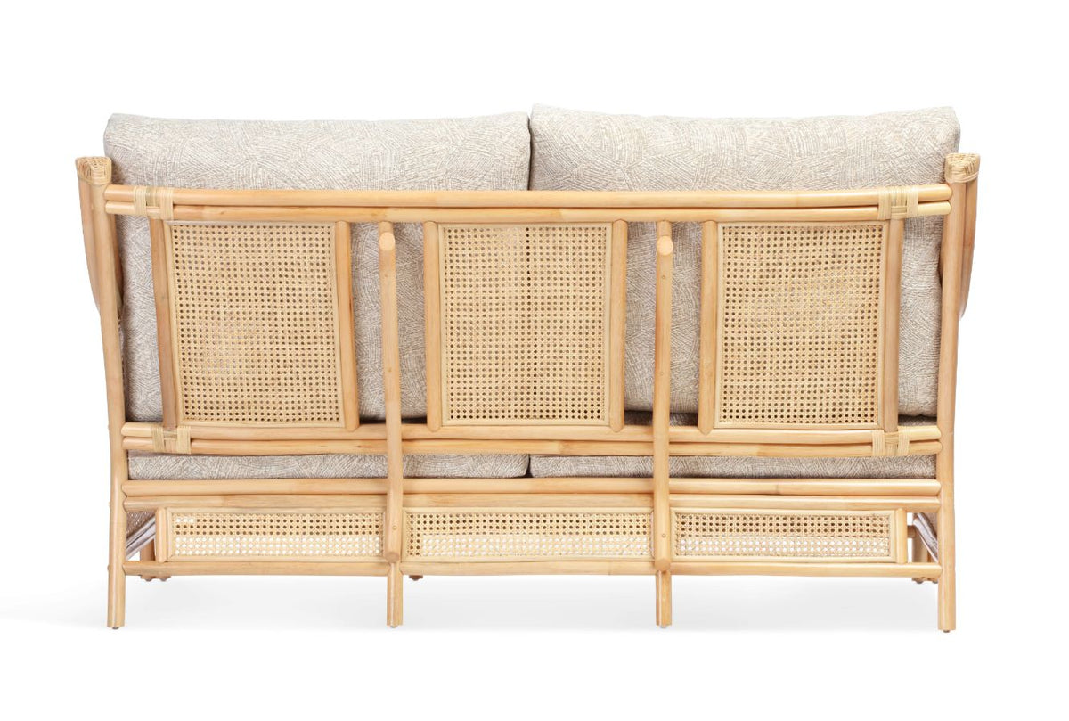 Chester Natural Cane 3 Seater Sofa