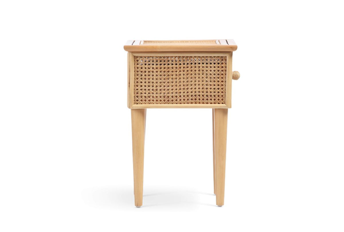 Chester Natural Cane Lamp Table