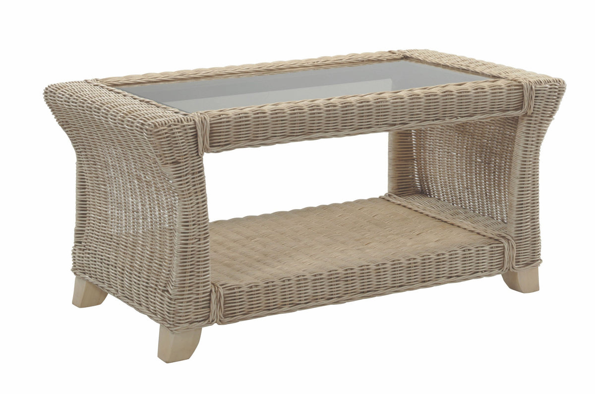 Desser Clifton Rattan Coffee Table - Natural Wicker