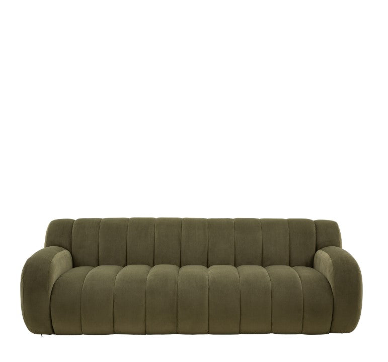 Corbina 3 Seater Sofa in Moss Green