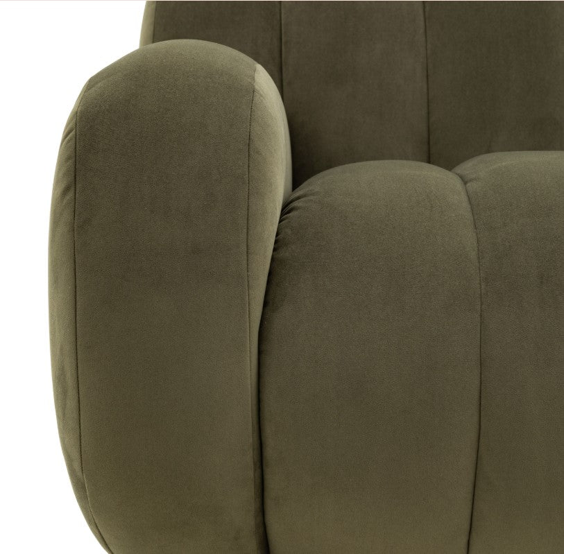 Corbina 3 Seater Sofa in Moss Green