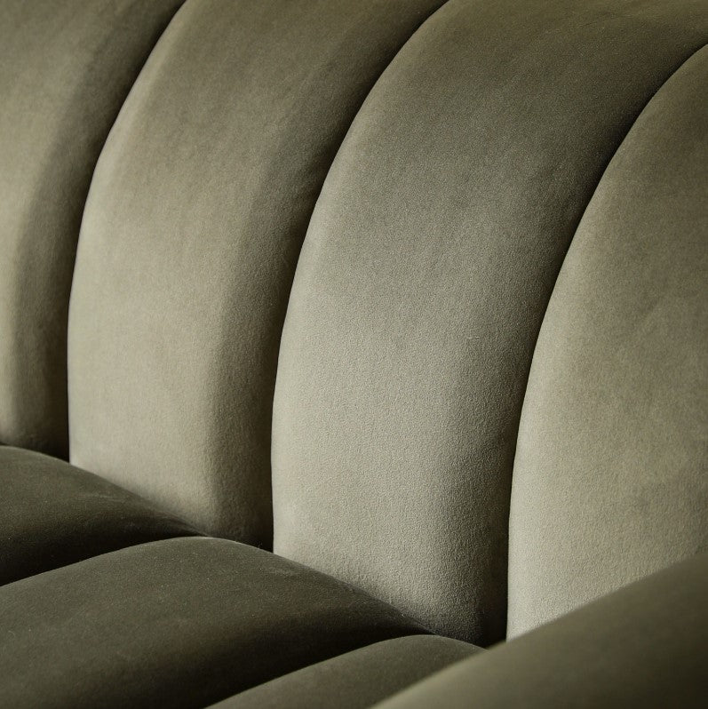 Corbina 3 Seater Sofa in Moss Green