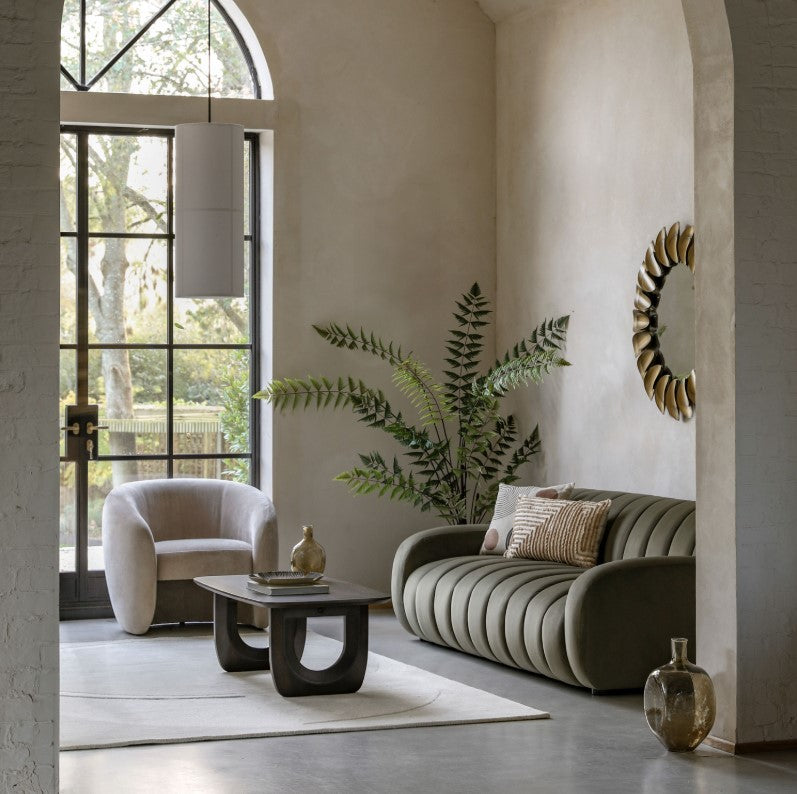 Corbina 3 Seater Sofa in Moss Green