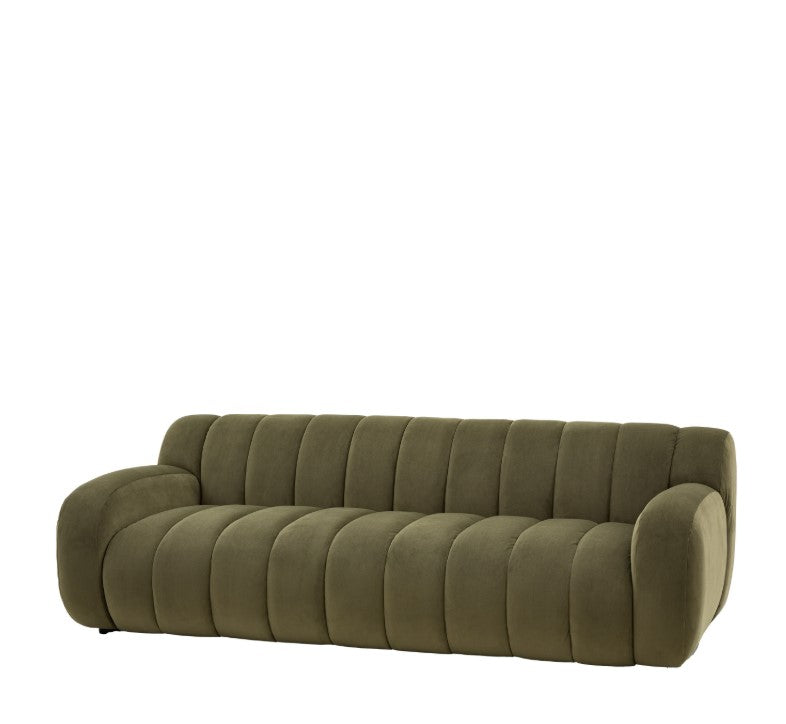 Corbina 3 Seater Sofa in Moss Green