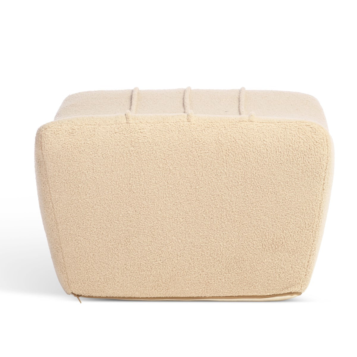 cozy boucle footstool uk made latte