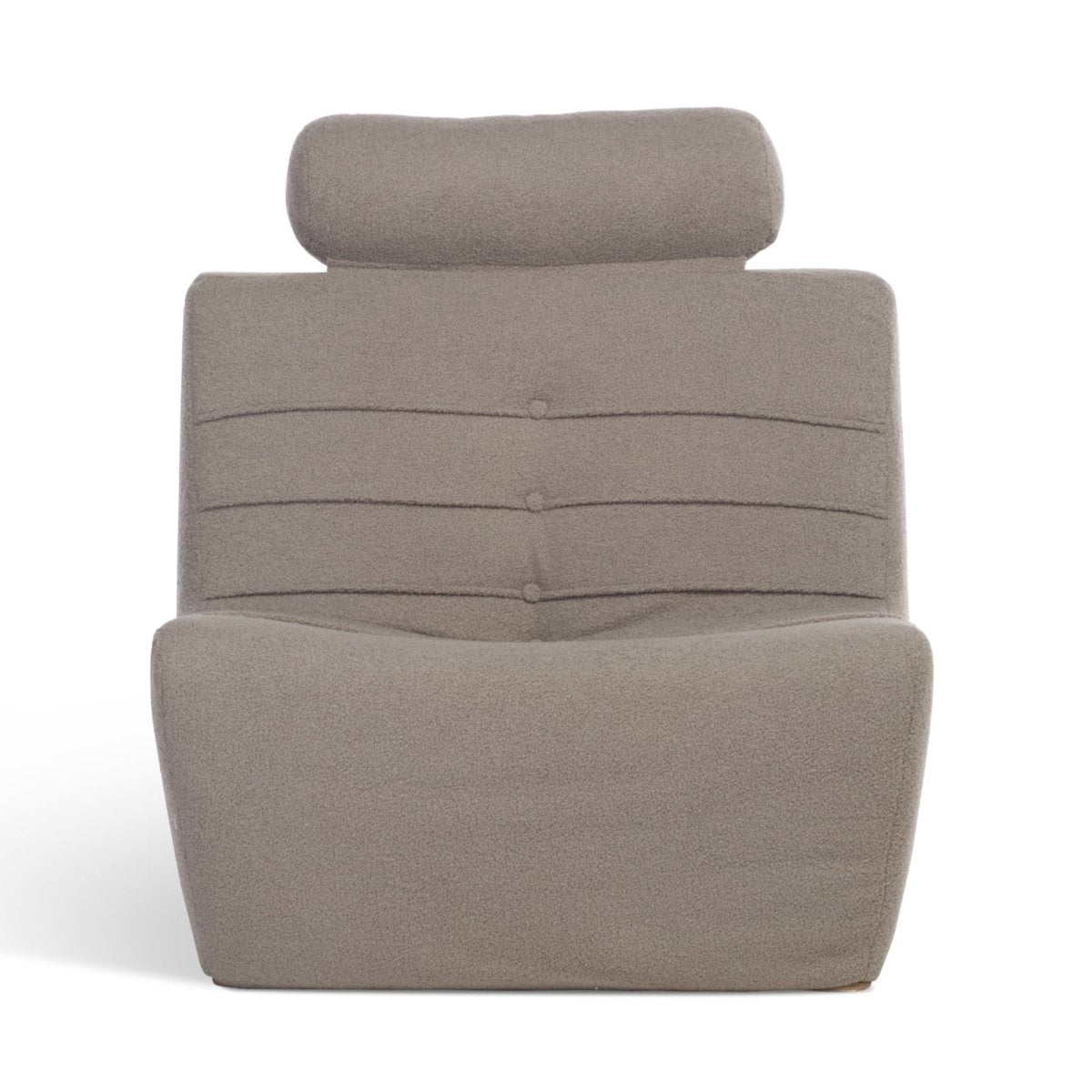 cozy boucle chair uk made shadow grey