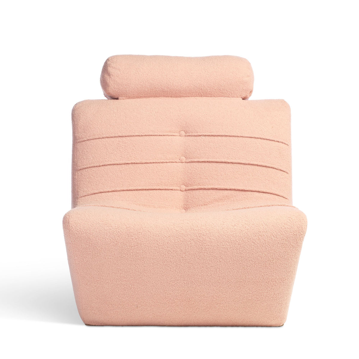 Pink Boucle Comfortable UK Made Chair