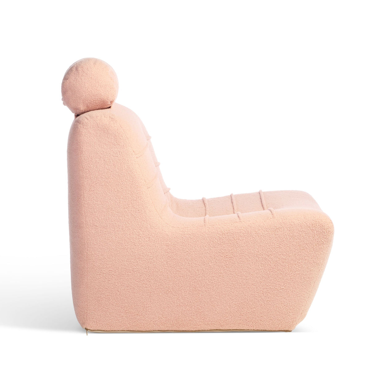 Pink Boucle Comfortable UK Made Chair