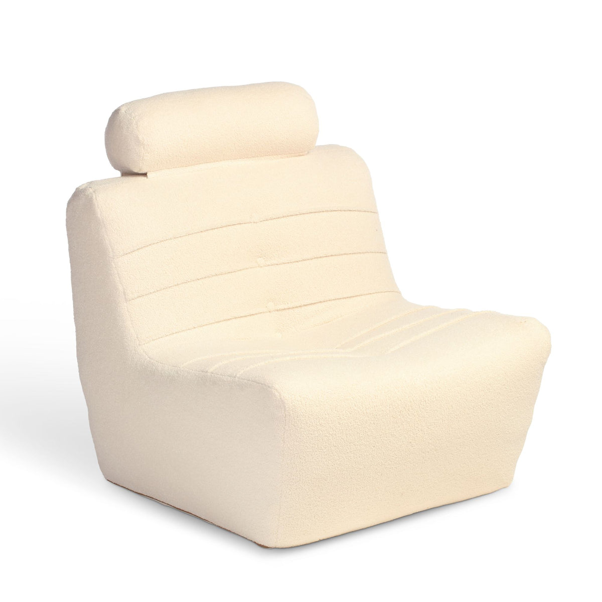 UK Made Vanilla Boucle Armchair