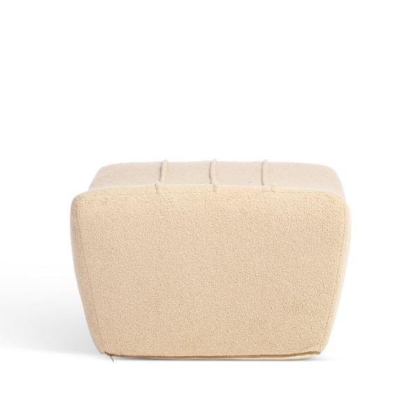 Desser Cozy Cream Boucle Footstool