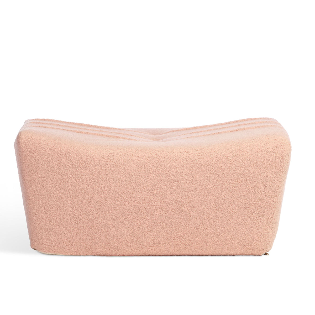 Pink Boucle Footstool UK Crafted