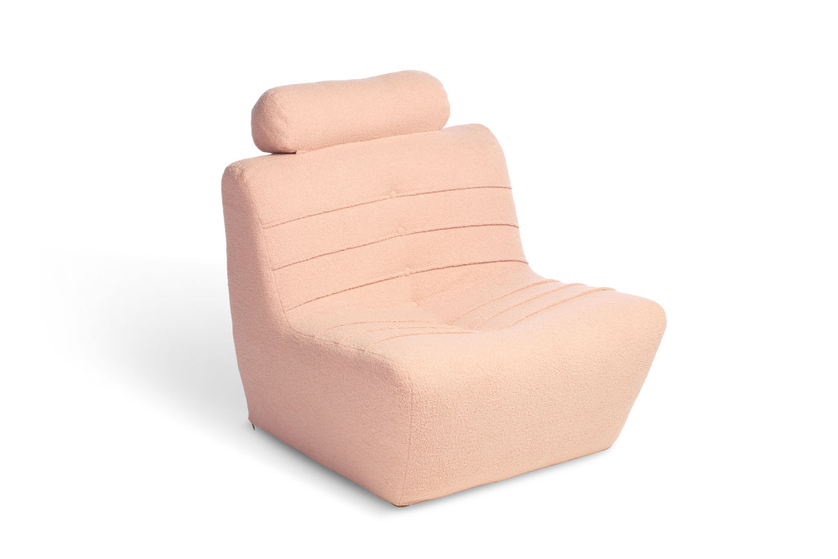 Cozy Boucle Chair UK Made - Pink