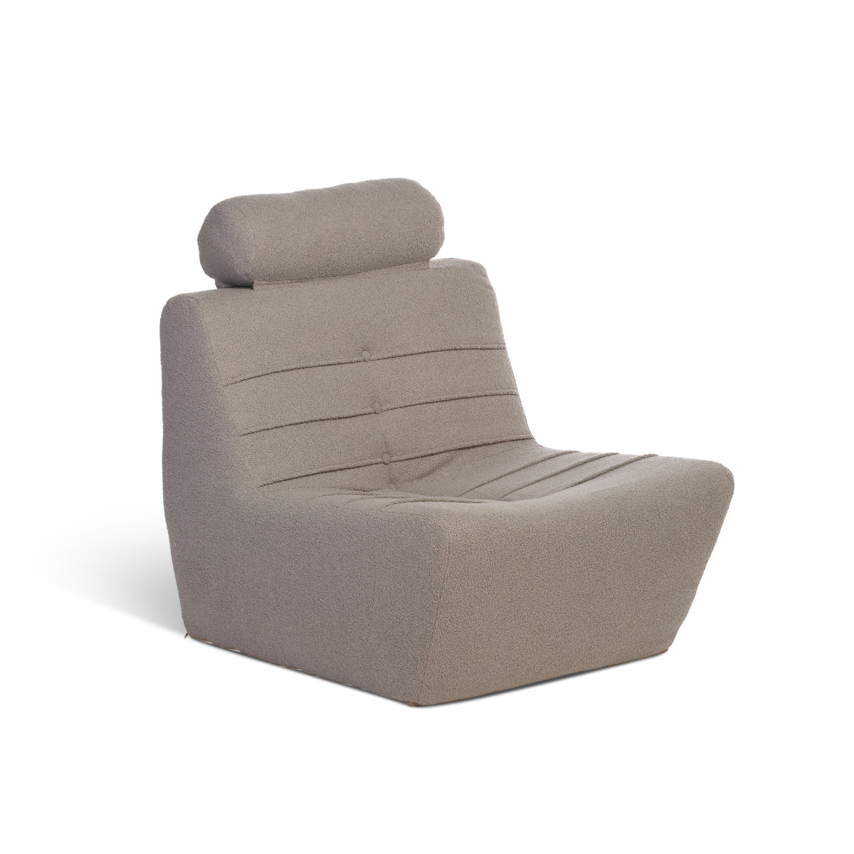 Shadow Grey UK Boucle Lounge Chair