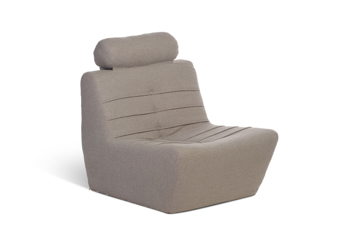 Cozy Boucle Chair UK Made - Shadow Grey