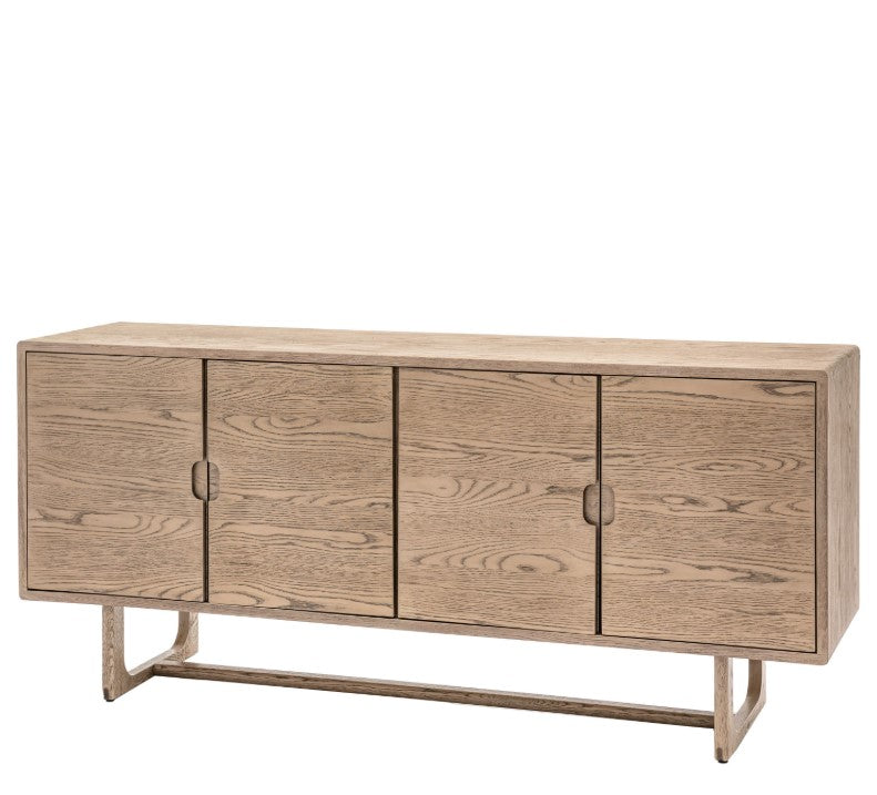 Craft Oak 4 Door Sideboard Cabinet Smoked