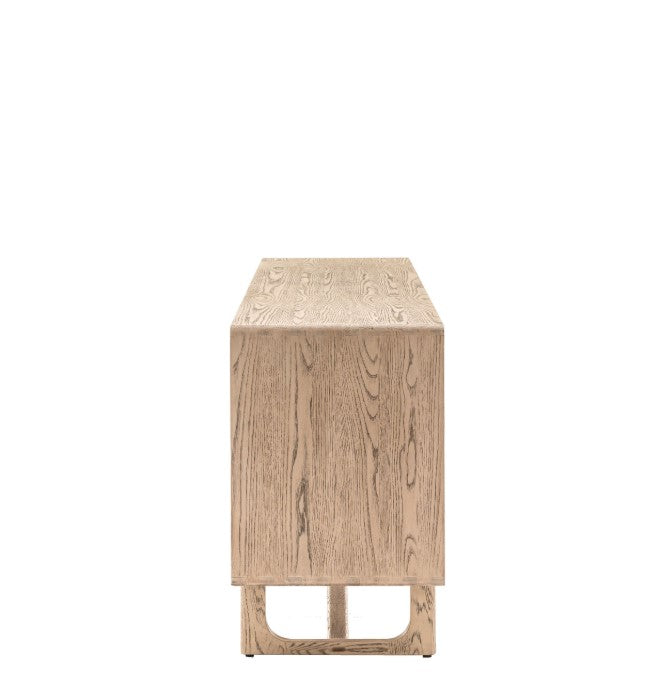 Craft Oak 4 Door Sideboard Cabinet Smoked