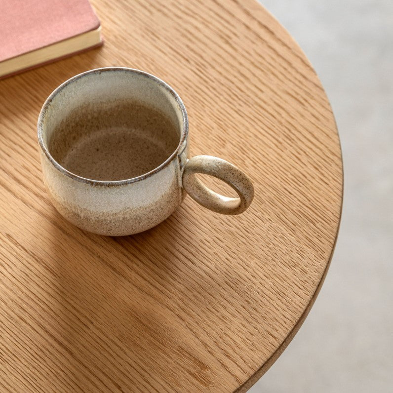 Craft Wooden Round Side Table Natural