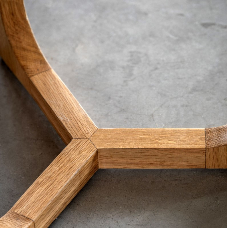 Craft Wooden Round Side Table Natural