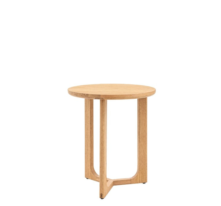Craft Wooden Round Side Table Natural