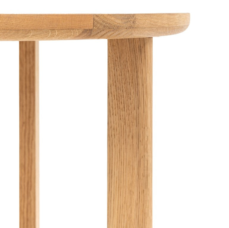 Craft Wooden Round Side Table Natural