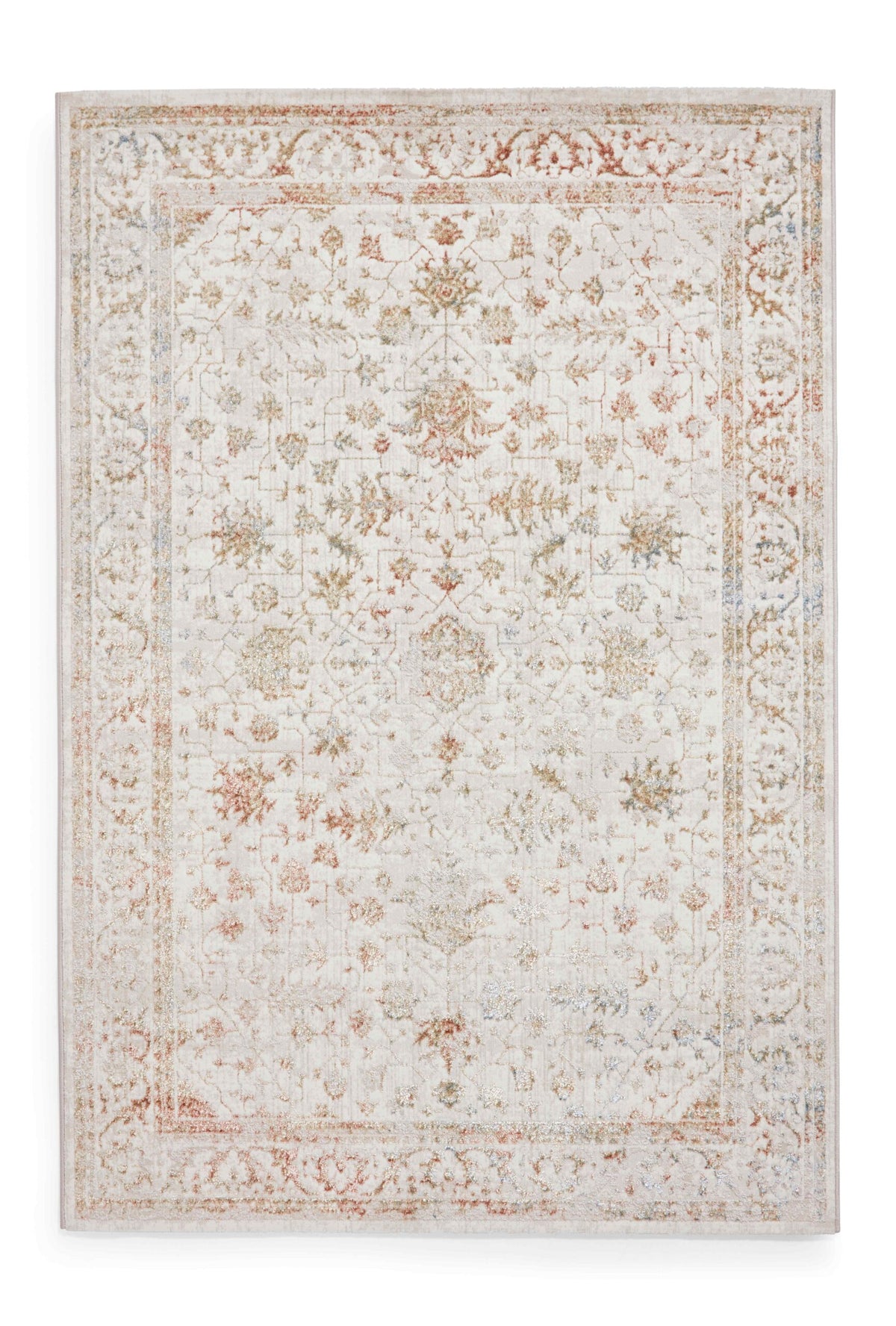 janus flat rug in beige and multi 2 sizes available