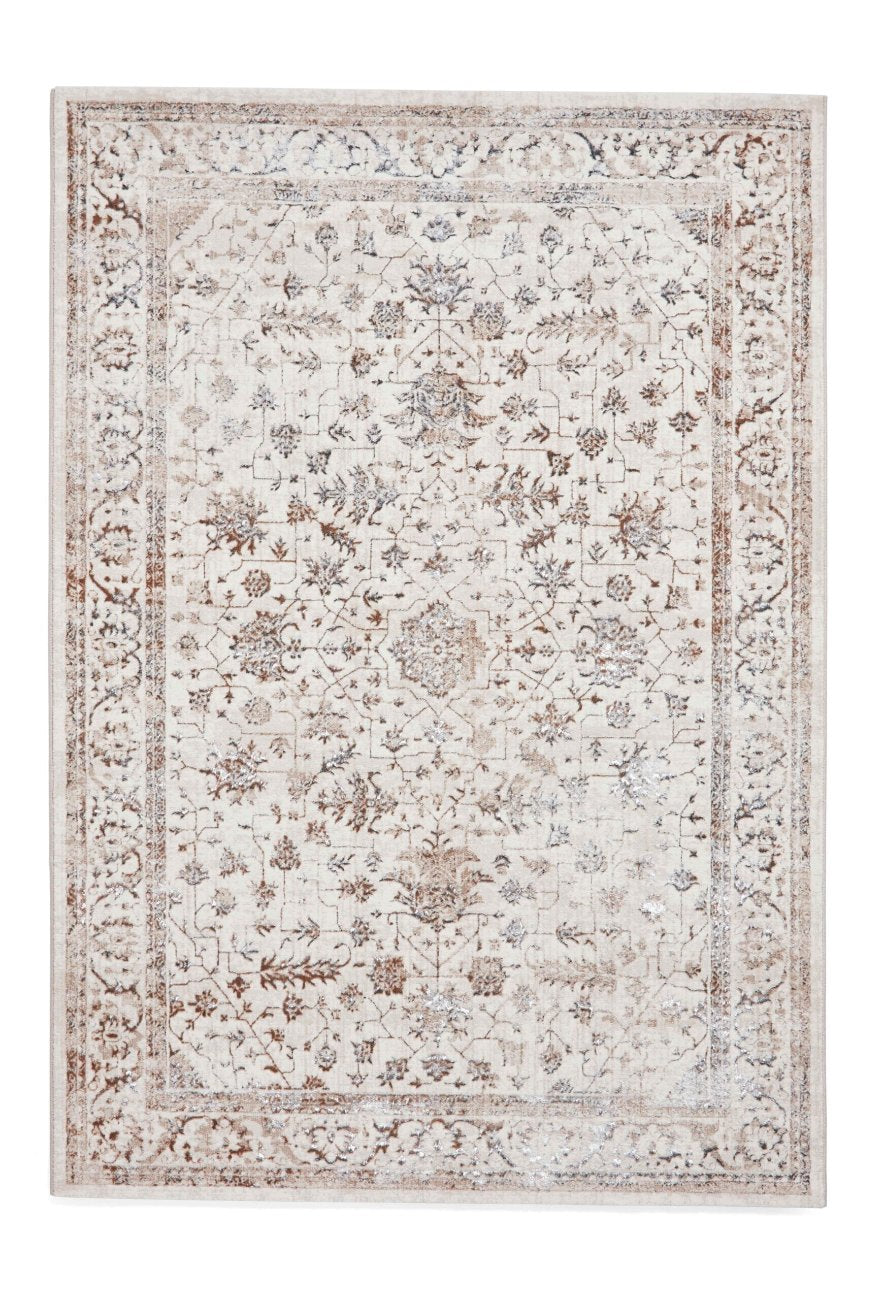 janus flat rug in beige and multi 2 sizes available