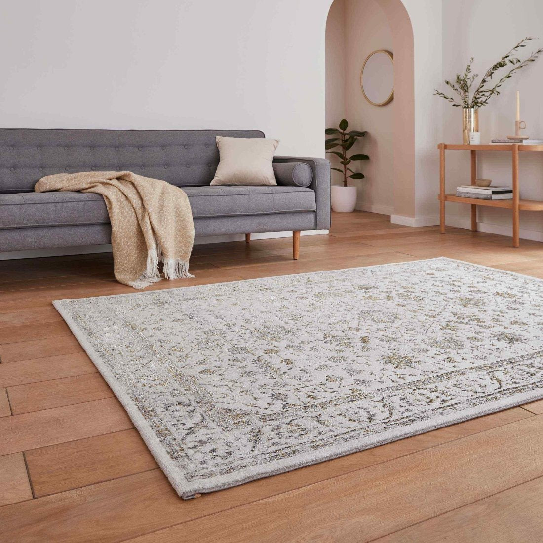 janus flat rug in beige and multi 2 sizes available