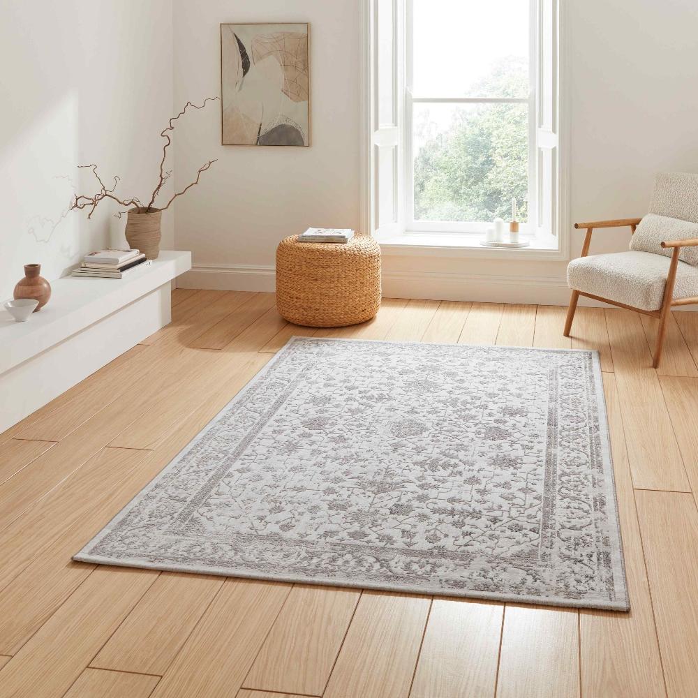 janus flat rug in beige and multi 2 sizes available