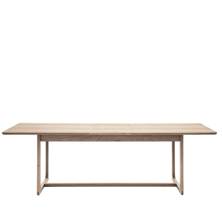 Creswell Extendable Rectangle Dining Table in Smoked