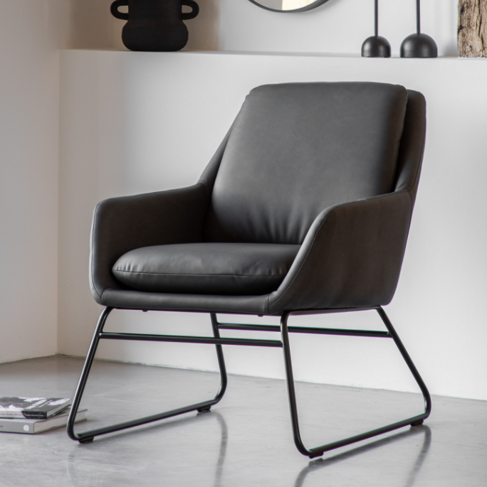 Furton Upholstered Armchair Black