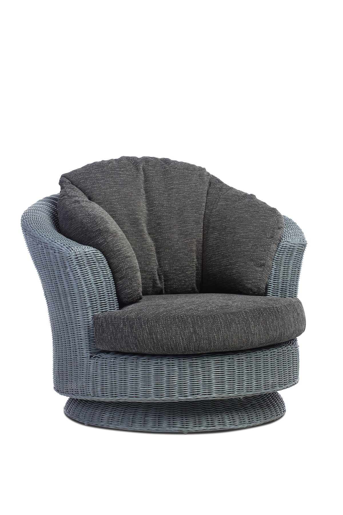 Grey Wash Lyon Swivel Chair