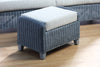Dijon Grey Wash Cane Footstool