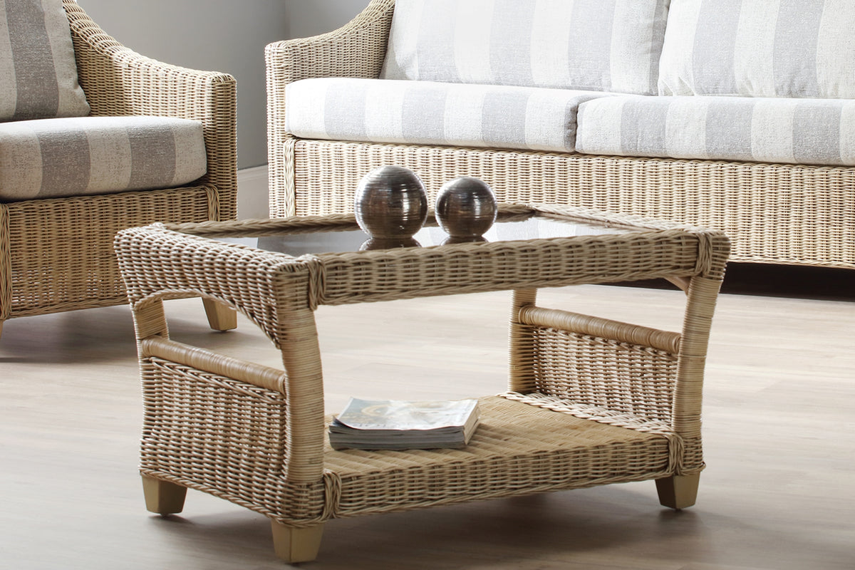 Desser Dijon Natural Wash Rattan Coffee Table