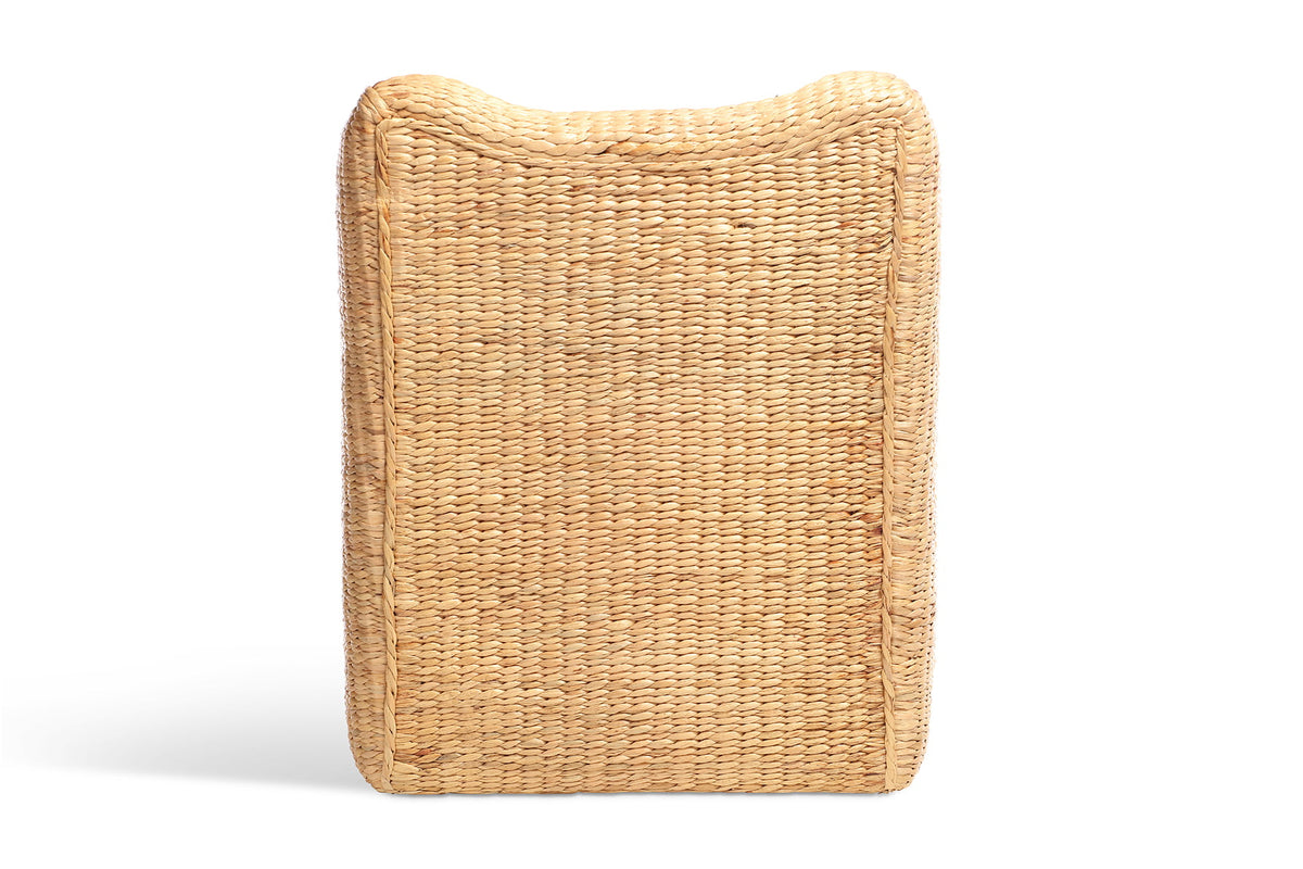 danish rattan armless chair