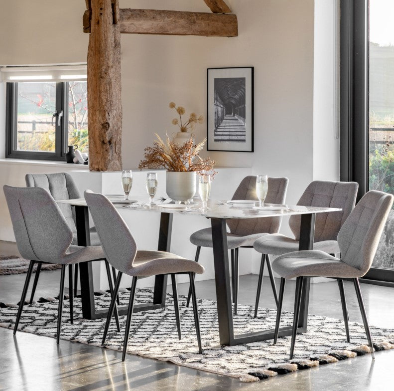 Darington Dining Table in White