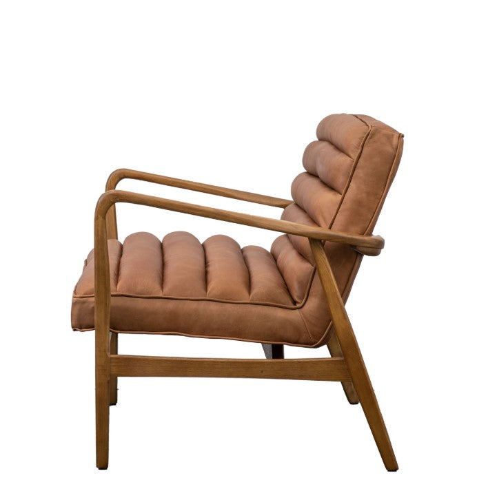 Datsun 2 Seater Sofa Vintage Brown Leather