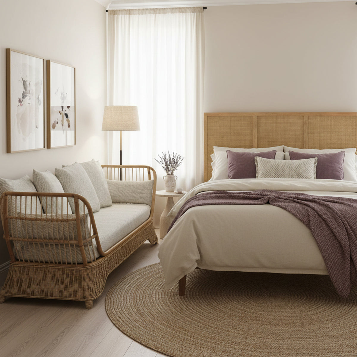 Natural Rattan Day Bed