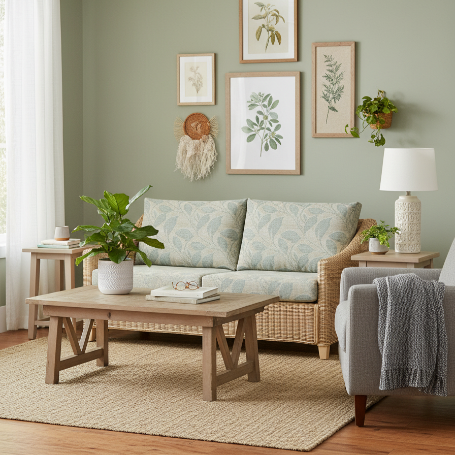 Dijon Natural Wash Cane 3 Seater Sofa in Arkansas