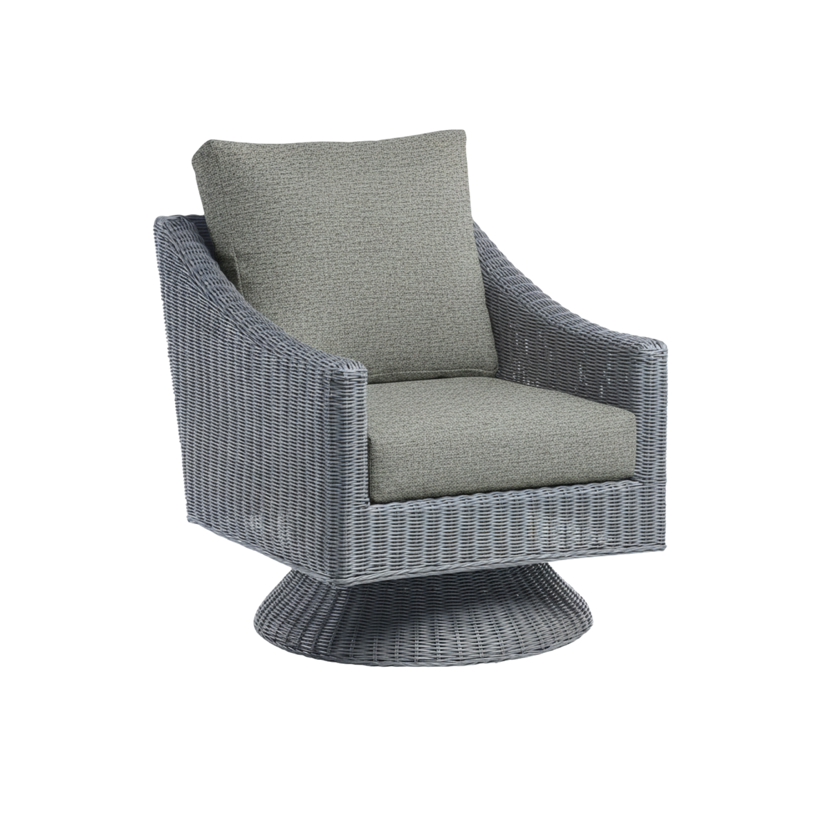 Grey Wash Dijon Swivel Chair in Mesh Grey