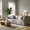 Dorian 3-Seater Sofa in Pebble Grey Boucle