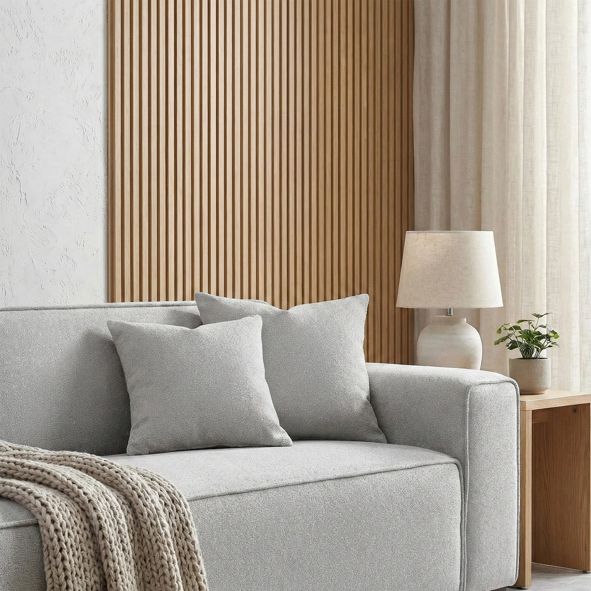Dorian 3-Seater Sofa in Pebble Grey Boucle