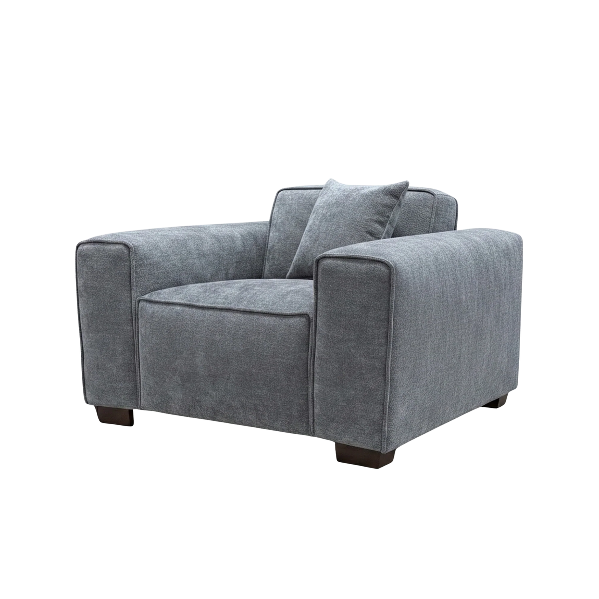 Dorian Armchair in Charcoal Grey Boucle
