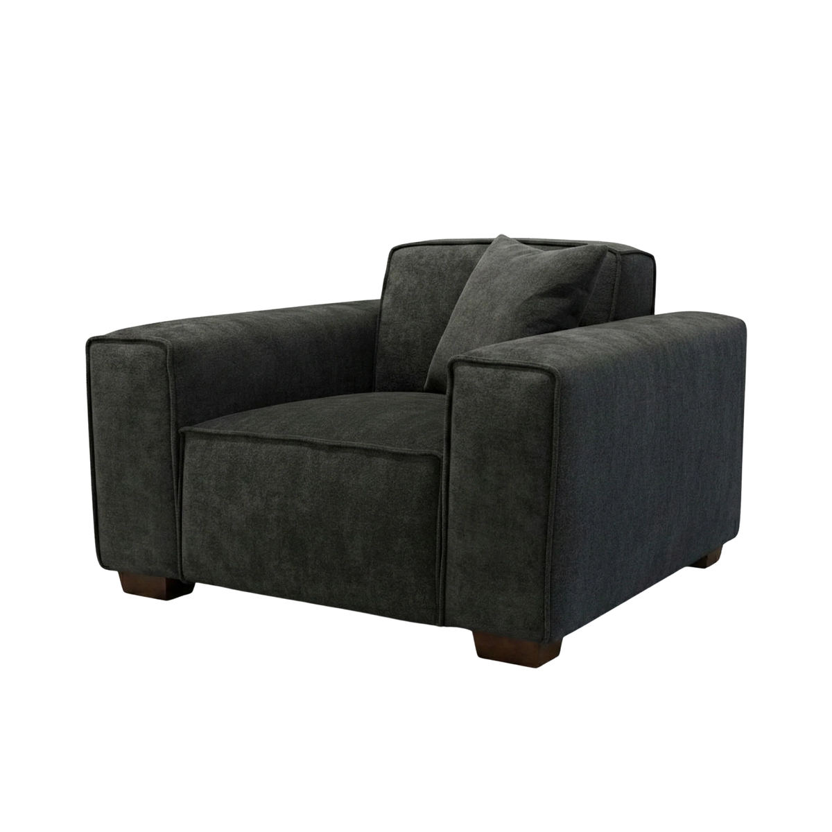 Dorian Armchair in Midnight Black Boucle
